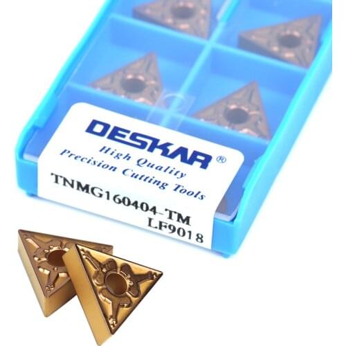 10PCS TNMG160404-TM TNMG160408-TM LF9018 High Strength 100%Origina External turning tools CNC Carbide lathes turning inserts