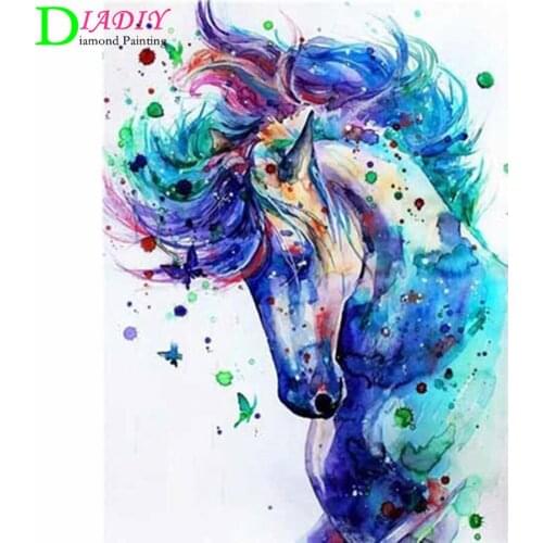 Diamond Embroidery Anmial Cross Stitch DIY Diamond Painting Horse Diamond Mosaic Rhinestones Home Decor