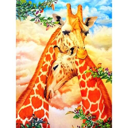 Diamond Painting 5D Animal Diamond Embroidery Sale Giraffe Full Square Diamond Mosaic Picture Rhinestone Home Decor