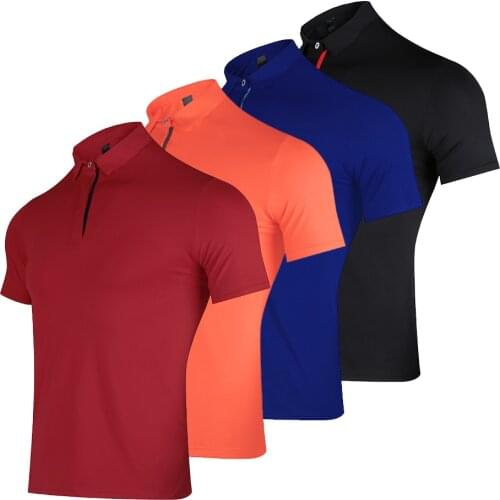 Quick Dry Mens Golf Short Sleeve Shirt Summer Casual Lapel T-Shirt Comfortable Women Cloth Golf Wear Team Outdoor Sports Shirt