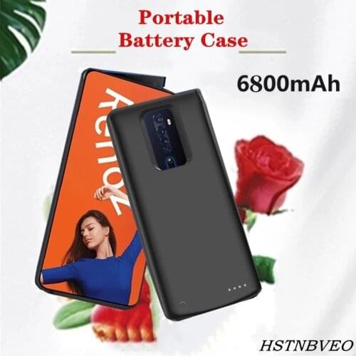 HSTNBVEO Battery Charger Cases For OPPO Reno 2 Battery Case 6800mAh Backup Power Bank Cover for OPPO Reno ACE Charging Case