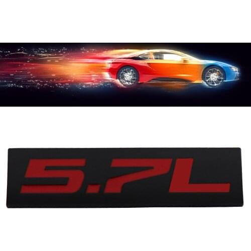 Black Red 5.7L 5.7 L for Engine Fender Trunk Lid Emblem Decal Badge Sticker