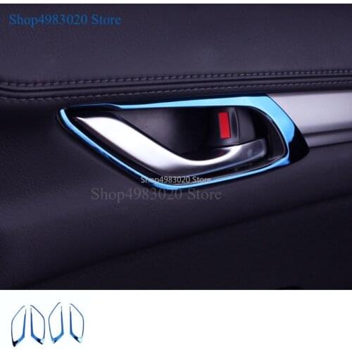 For MAZDA CX-5 CX5 2017 2018 Car Door Handle Bowl Covers ABS Chrome Trim Chromium Styling Interior Decoration Accessories 4pcs