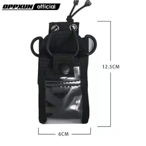 Baofeng Type Two Way Ham Radio Leather Pouch Soft Case Holster Belt Scalable Stretchable for UV5R UV 5R 5RE 5RB Walkie Talkie