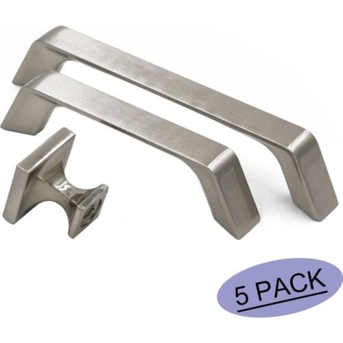 Goldenwarm Cabinet Pulls Brushed Nickel Cabinet Door Handles Metal Drawer Pulls Knob for Drawers Dresser Drawer Handles