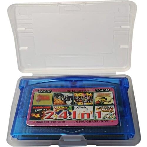 24 in 1 Video Game Cartridge Console Card for Series English Language 32 Bit