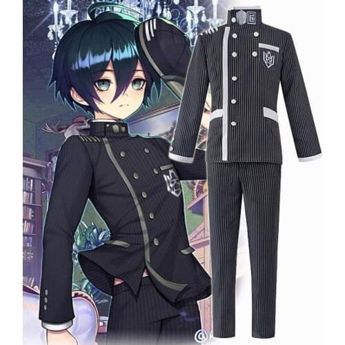 New Danganronpa V3 Cosplay Shuichi Saihara Cosplay Costume Anime Game School Uniform Suit Outfit Jacket Coat +pant