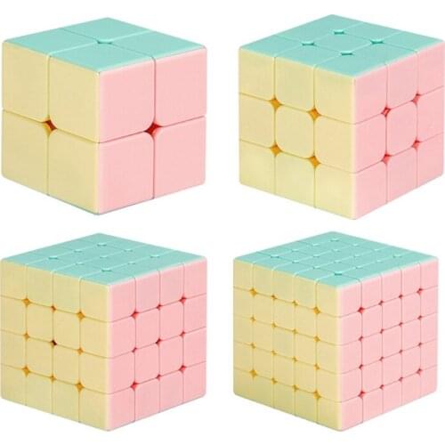 Magic- Speed Cube Stickerless Puzzle Toy Easy Turning Safe Material Lightweight H055