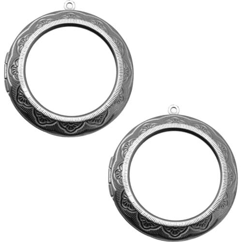 2017 NEW NO Fade Stainless Steel Round Photo Locket Charm Pendants Fit 30MM DIY Jewelry Fittings Handmade Ornament