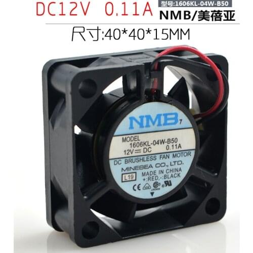 New 1606KL-04W-B50 4CM 4015 DC12V 0.11A silent cooling fan