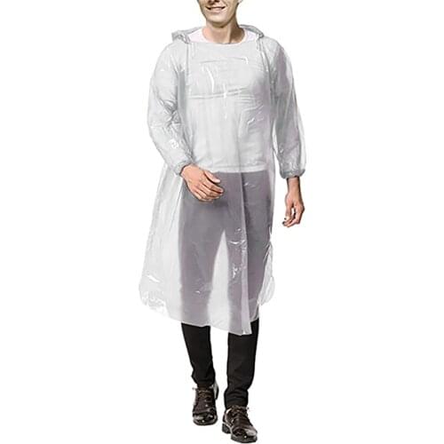 1pcs Disposable Raincoat Adult Emergency Waterproof Hood Poncho Travel Camping Must Rain Coat Unisex