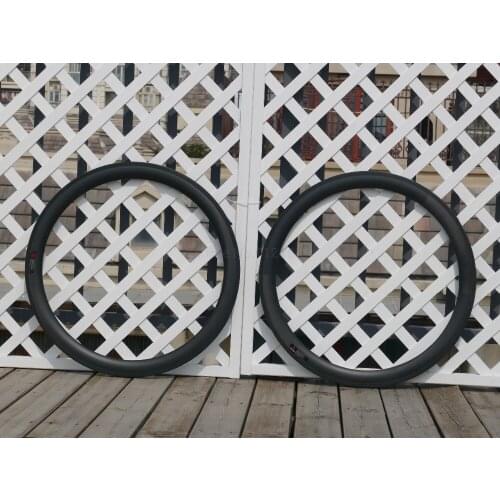 Front & Rear Bicycle Road Bike Rim Basalt Brake Surface Toray Carbon Racing Cycling Clincher Wheel Rim 50mm Depth Width 23/25/27