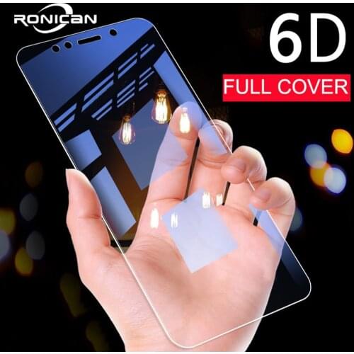 RONICAN 6D Full Cover Screen Tempered Glass Film For Xiaomi Mi8 Mi 9 Phone Full Glue Protector Glass For Mi lite Mi 8 9 SE