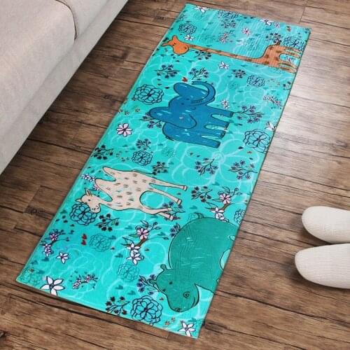 NiceRug merry Christmas elk rug Faleri velvet strip mats carpet the living room bedroom kitchen mat wholesale a generation o