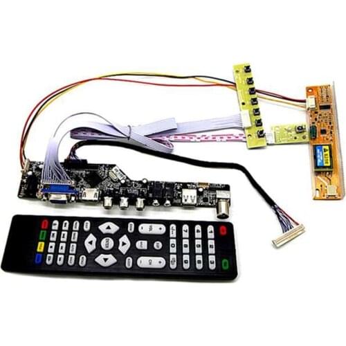 Tv+Hdmi+Vga+Av+Usb+Audio Tv Lcd Driver Board 15.4Inch Lp154W01 B154Ew08 B154Ew01 1280X800 Lcd Controller Board Diy Kits