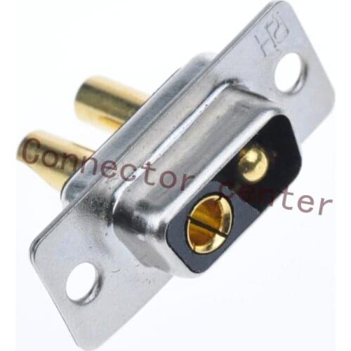High Power DSUB DB Connector 2V2 Female Machined Pin Full Gold Flash Wire Type