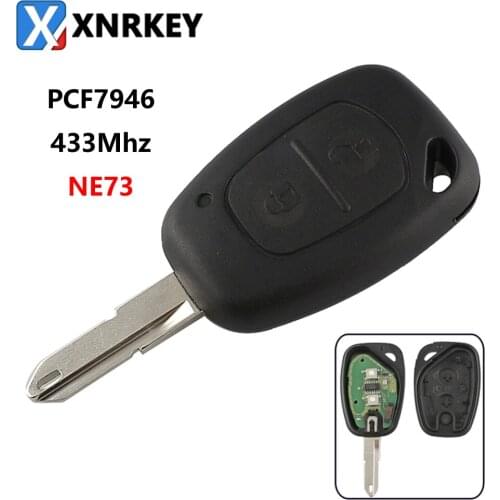 Free Shipping (1 pcs)2016 Best Quality 2 BTN Remote Key For Renault Master Trafic For Vauxhall For Movano Interstar