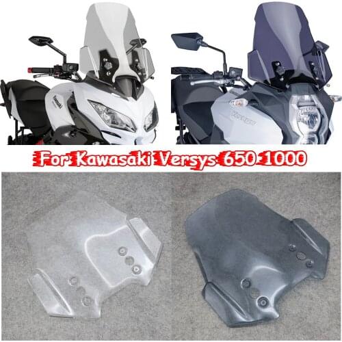 Motorcycle Versys 1000 2012-2014 Windscreen Windshield Wind Screen Protector For Kawasaki Versys 650 1000 LT Versys650 2015-2018