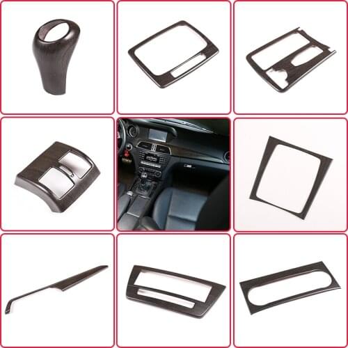 Oak Wood Grain For Mercedes Benz C-Class C Class W204 C180 C200 2007-2013 Car Interior Decoration Stickers Car Accessories