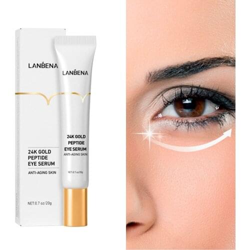 1pcs 20g LANBENA Peptide Anti Aging Eye Serum AntiWrinkle Dark Circle Anti-Puffiness Skin Care Whitening