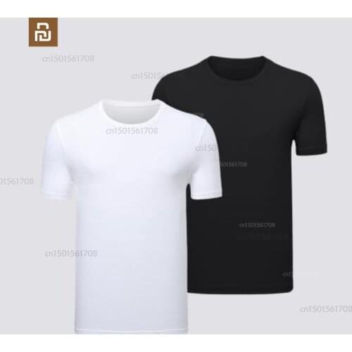 2pcs xiaomi mijia cotton T-shirt antibacterial skin-friendly short sleeve mens comfortable casual short sleeve
