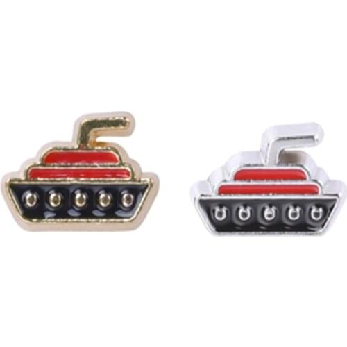 F176 Floating Locket Charms Cruise Ship For Glass Living Memory Locket 7*10mm