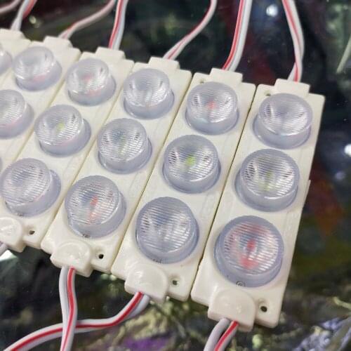 500PCS Diffuse 1.5W LED Module Injection Lens Super Bright Advertising Light IP65 Waterproof Sign Backlight