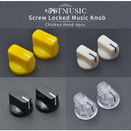 Multi Color Guitar Pedal Pointer Knobs Portable Hard Plastic Guitar Effects Pedal Knobs 1/4 Inch Shaft Design