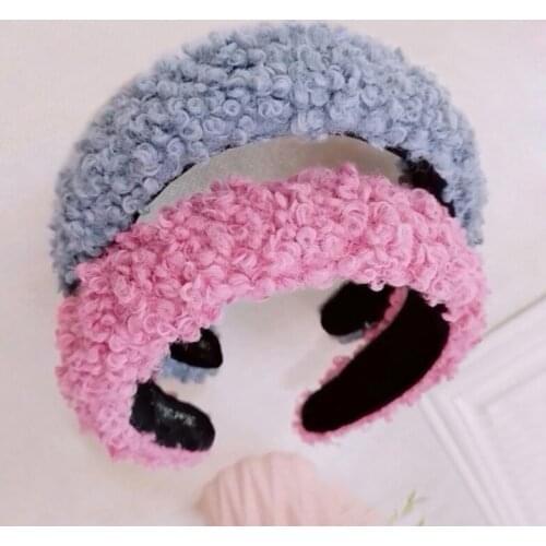 6pcs New Cute Headbands Ladies Korean Thick Plush Hairband Girls Wide Headband Plush Hair Accessories
