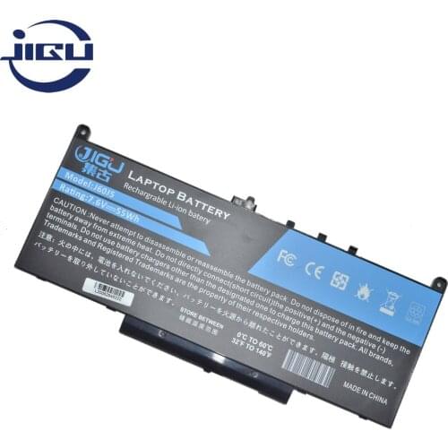 JIGU 7.6V 55Wh GG4FM 242WD J60J5 P26S F1KTM NJJ2H 1W2Y2 Laptop Battery For DELL For Latitude 12 E7470