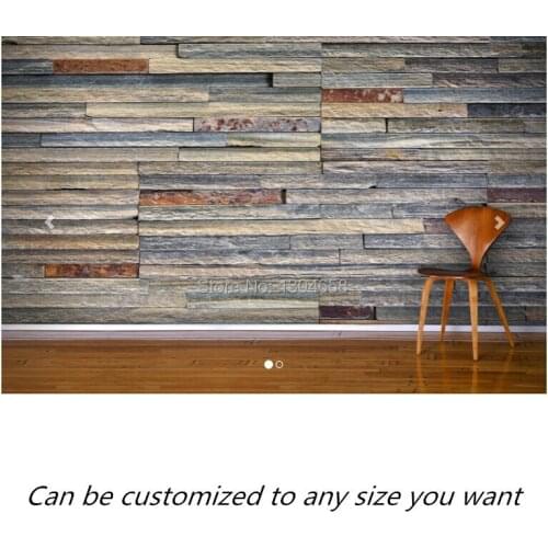 Free shipping custom murals Long Colourful Brick Wall Mural sofa bedroom TV backdrop wallpaper
