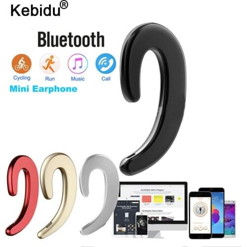 Kebidu Wireless Bluetooth 4.2 Headphones Bone Conduction Earphone Sports Headset Stereo for iphone 7 8 X for Samsung xiaomi