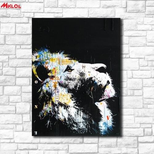 Large Wall Art Lion 2 In Quality Canvas Painting For Living Room Home Decoration Oil Painting On Canvas Wall Painting Unframed