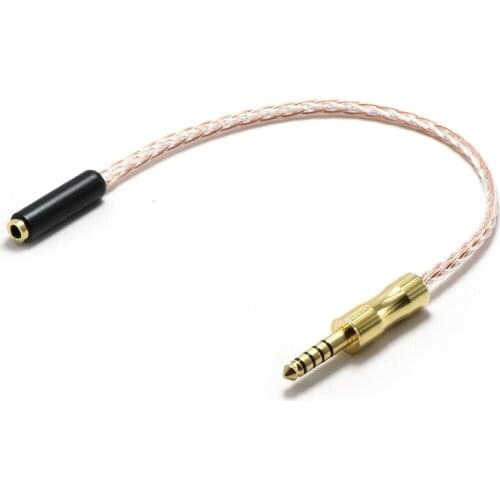 D1205 Hight Quality 4N OCC 4.4MM Balanced Male to 3.5MM Balanced Female Adapter Cable