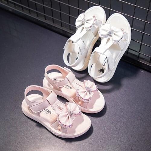 Childrens Sandals Summer Girls Shoes New Princess kids Sandals For Girls Lovely Rhinestone Butterfly Beach Shoes