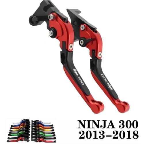 For KAWASAKI EX300 NINJA 300 NINJA300 2013 2014 2015 2016 2017 2018 CNC Motorcycle Adjustable Brake Clutch Lever Levers Folding