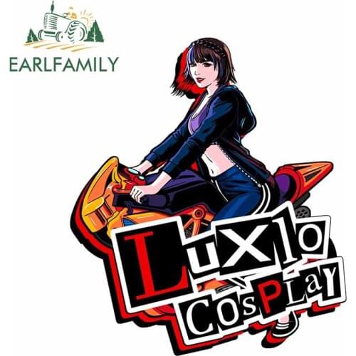 EARLFAMILY 13cm x 11.4cm For Cartoon Decal Sunscreen Car Sticker Vinyl Material Surfboard Personality Occlusion Scratch Decor