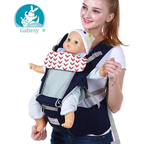 Gabesy Ergonomic Baby Carrier Infant Kid Baby Hipseat Sling Front Facing Kangaroo Baby Wrap Carrier for Baby Travel 0-36 Months