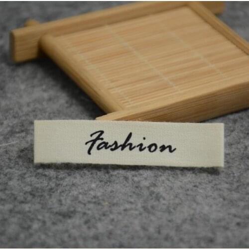 Customized 1000pcs/lot clothing labels , printed Cotton Label, Sewing Fabric printed cotton Labels custom made by your logo