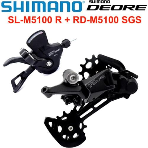 SHIMANO DEORE 11 Speed SL + RD M5100 MTB Mountain Bike Rapidfire Plus Right Shifting Lever Clamp Band Rear Derailleur SHADOW RD