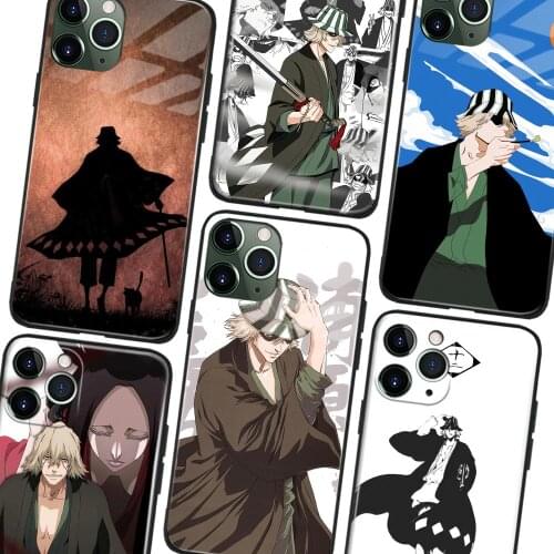 Kisuke Urahara Bleach Anime Phone Case For IPhone 11 12 Mini Pro XS Max X XR 6s 7 8 Plus SE Soft TPU Glass Cover