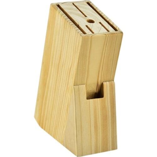 Kitchen Wood Knife Holder Bamboo Knife Block Stand Storage Shelf Rack Storage Box Organizer Kitchen Tool Accessories Promotion