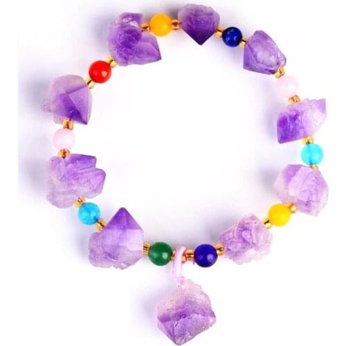 Top Natural Purple Amethyst Bracelet Jewelry For Women Lady Man Healing Luck Beauty Love Gift Stone Beads Crystal Gemstone AAAAA