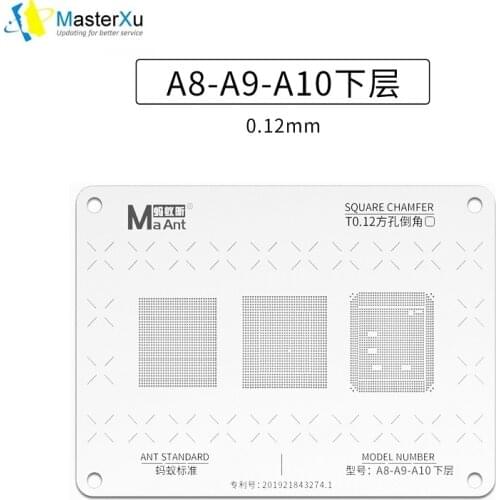 MaterXu MaAnt Reball Stencil For iPhone 6 6S 7 8 X XR XS 11 11 Pro Max CPU A8/A9/A10/A11/A12/A13