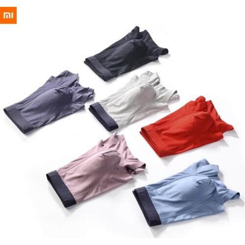 New xiaomi mijia Mens Modal graphene underwear seamless one-piece shorts Comfortable antibiosis no trace breathable dry soft