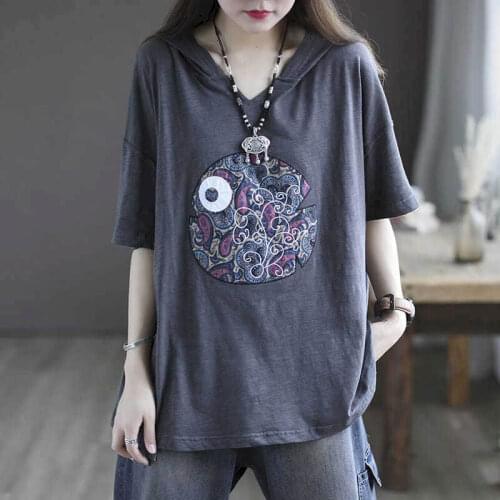 2021 Summer New Womens T-shirt Design Sense Niche T-shirt Stitching Shirt Five-point Sleeves Loose Korean Shirt Tshirt for Women