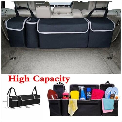 2019 New Arrivall Large capacity Car Bulk Thicken Storage Bag Hanging Bag Chair Back Bag New Black