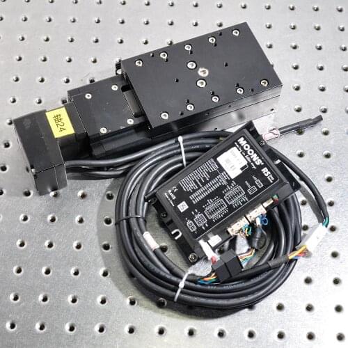 Y-axis AM42SS1D3B electric servo linear displacement fine-tuning sliding table with MOONS'RS SS03-P-2 driver