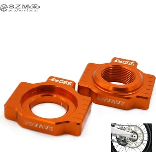 Chain Adjuster Regulator Swingarm Slider For KTM 990 SMT 990SMT 2009-2013 Motorcycle Accessories CNC With Logo
