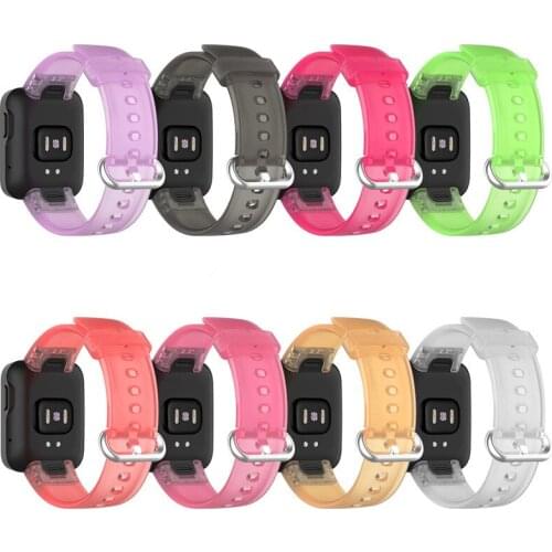 Clear Band for Xiaomi Mi Watch Lite Strap Smart Watch Replacement Transparent Soft Bracelet for Redmi Watch Belt Wrist Strap